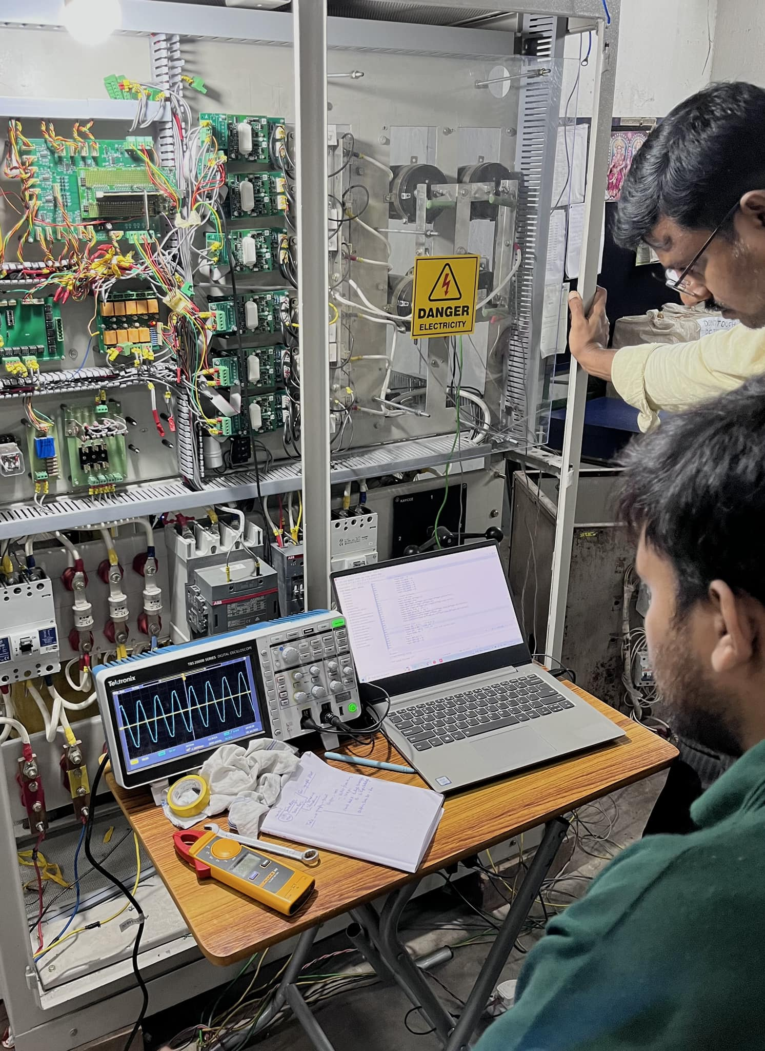 In-house power electronics system under development and testing